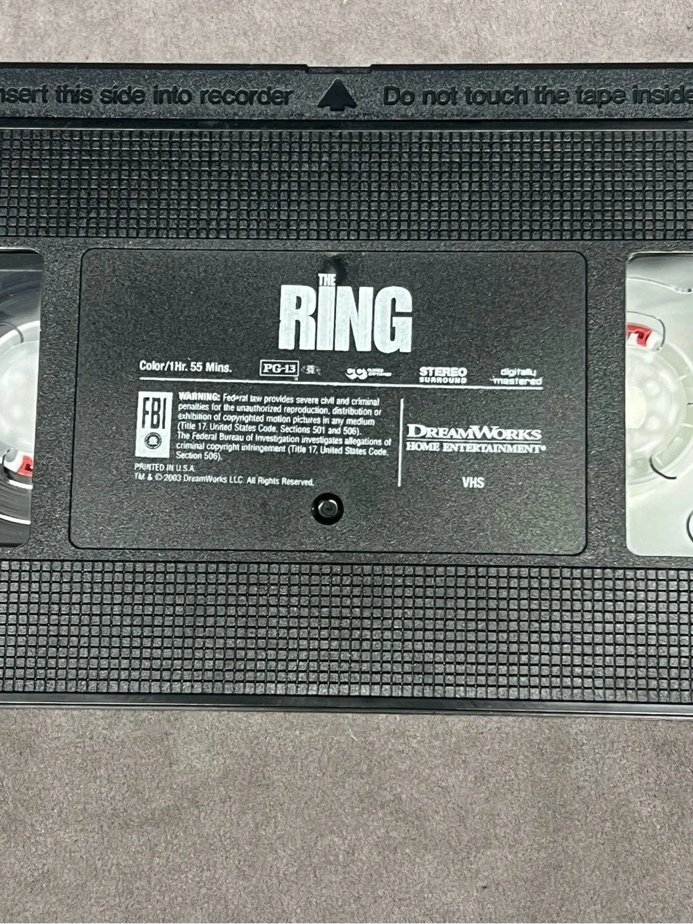 The Ring VHS Movie Cover - Blue